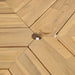 Outdoor Table With Umbrella Hole For Patio - Light Teak Hearth and Haven