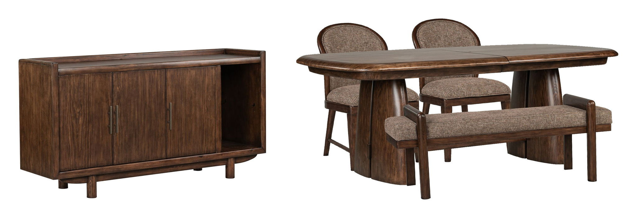 Belville - Extendable Trestle Dining Table Set Magnussen Furniture
