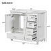 Bathroom Vanity With Sink Combo, 2 Soft Close Doors And 5 Drawers Hearth and Haven