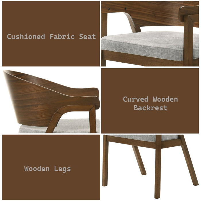 Hoyte - Arm Chair (Set of 2) - Walnut ACME