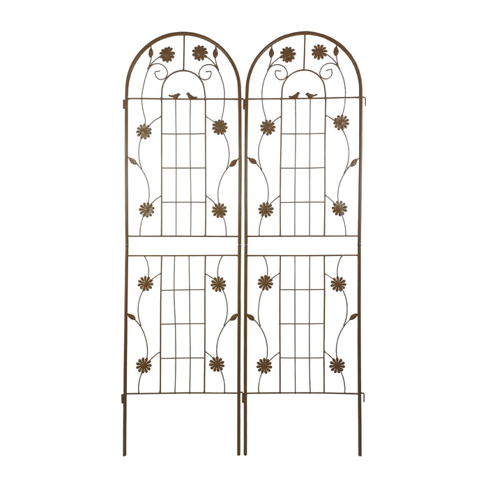Metal Garden Trellis Rustproof Trellis For Climbing Plant Outdoor Flower Support Daily Nest