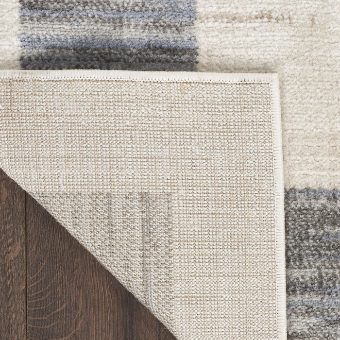 5.3' x 7.3' Geometric Area Rug - Gray