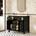 Bathroom Vanity With Sink, Cabinet With 4 Drawers & 2 Soft Close Doors, Rectangular Storage Unit For Bathroom Hearth and Haven