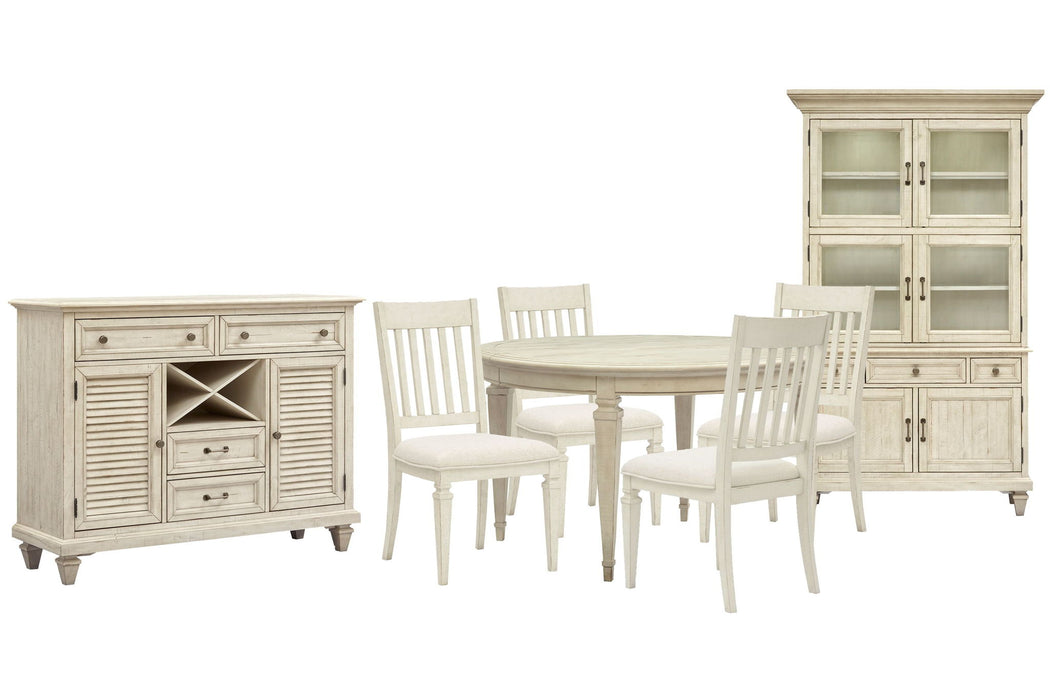 Newport - Extendable Round Dining Table Set Magnussen Furniture