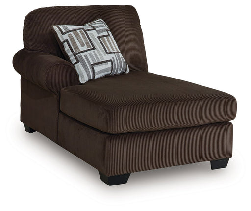 Kimlee - LAF Corner Chaise - Chocolate Signature Design by Ashley®