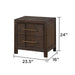 Kenzo - 2 Drawer Nightstand - Walnut Matrix Furniture Group
