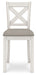 Robbinsdale - Upholstered Barstool (Set of 2) - Antique White Signature Design by Ashley®