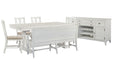 Heron Cove - Extendable Trestle Dining Table Set Magnussen Furniture