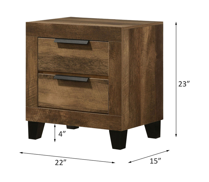 Morales - Nightstand - Rustic Oak ACME