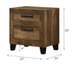 Morales - Nightstand - Rustic Oak ACME