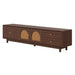 TV Stand With For 85" TVs - Walnut Hearth and Haven
