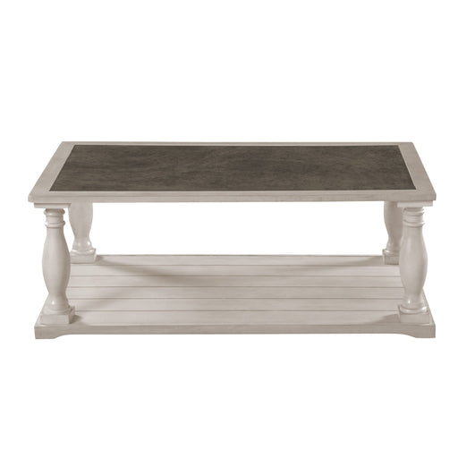 Farmhouse Rectangular Coffee Table With 2 Tiers Hearth and Haven