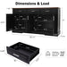 Fluted Sideboard Buffet Cabinet With 4 Doors And 3 Drawers Home Essentials