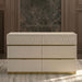 Stanley - 6 Drawer Dresser With Crocodile Texture (Mirror Not Included) - Gray Matrix Furniture Group