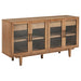 4 Door Sideboard With Dual Drawers - Natural Furniture Max