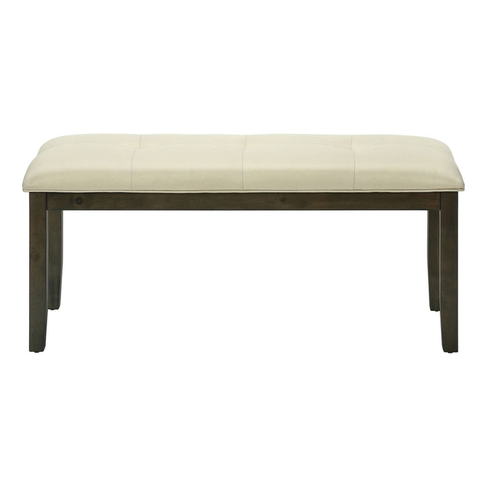 Bench, Rectangular, Hallway, Upholstered, Transitional - Cream 8th Street