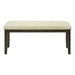 Bench, Rectangular, Hallway, Upholstered, Transitional - Cream 8th Street
