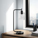 Lighting, Table Lamp, USB Port Included, Glass Shade, Modern - Black 8th Street