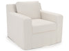 Ryman - Slipcover Swivel Chair, Special Order - White Universal Furniture