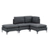 Upholstered Modular Sectional With Tall Legs, Medium Firm Seat Home Essentials