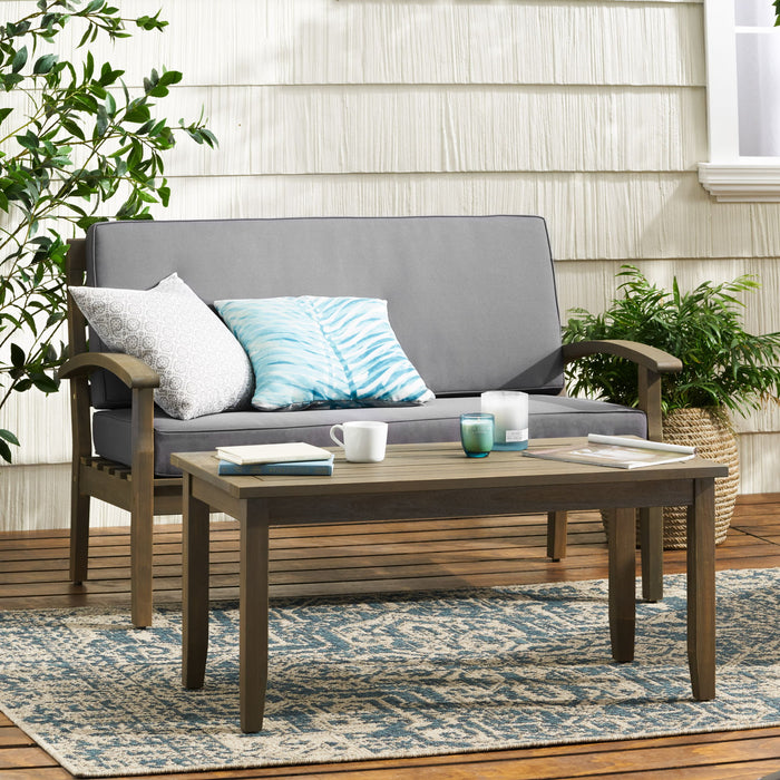4 Person Outdoor Seating Group With Water Resistant Cushions Noble House
