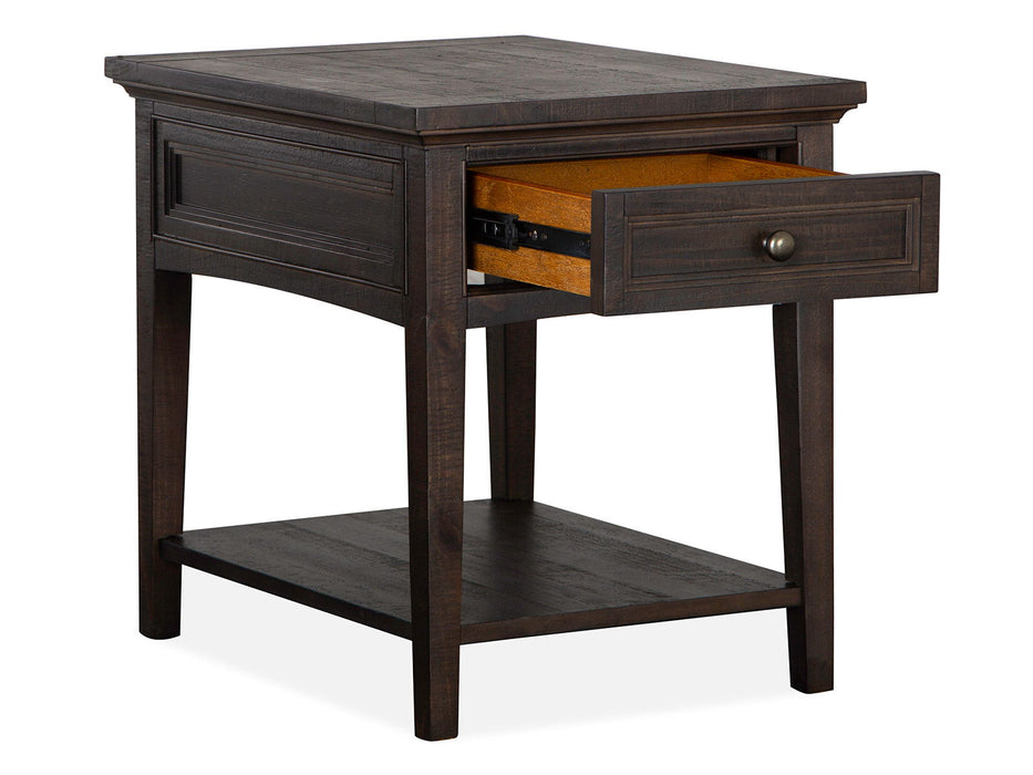 Westley Falls - Rectangular End Table - Graphite Magnussen Furniture
