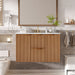 Modern Wall Mounted Bathroom Vanity, Soft Close Doors Hearth and Haven