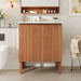 Bathroom Vanity With Sink, Minimalist Design, 45 Degrees Free Handle Doors - Antique Natural Noble House