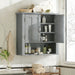 Multi Functional Wall Mounted Cabinet With Adjustable Shelves For Bathroom Noble House
