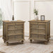 Nightstands With 4 Drawer, Storage End Table With Hidden Pull Out Shelf Home Essentials