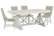 Heron Cove - Extendable Trestle Dining Table Set Magnussen Furniture