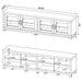 Arnaud - 4 Door TV Stand - Black Furniture Max