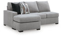 Lakepoint - LAF Sofa Chaise - Nickel Benchcraft®