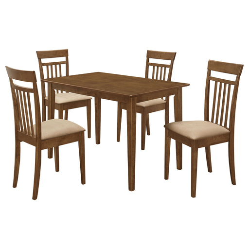 Liandra - 5 Piece Dining Set - Chestnut Furniture Max