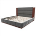 Modern Upholstered Platform Bed With Extended Headboard Hearth and Haven