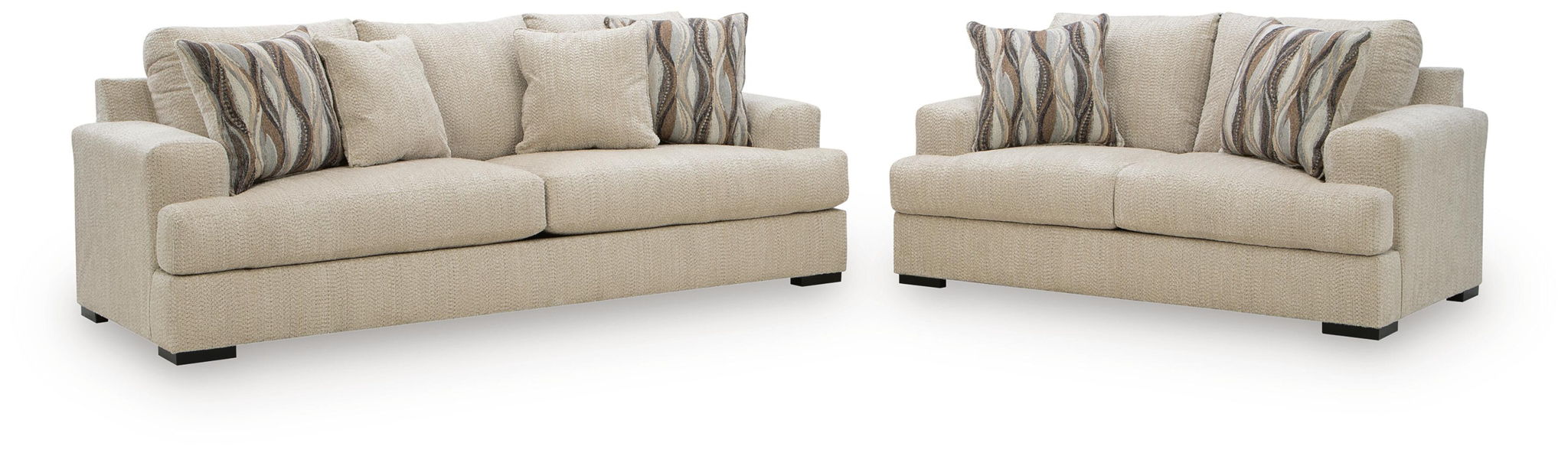 Lofwood - 2 Pc. - Sofa And Loveseat - Oatmeal Signature Design by Ashley®