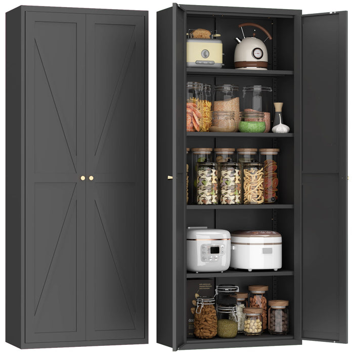 Adjustable 2 Door Storage Cabinet With Adjustable Shelves Home Essentials