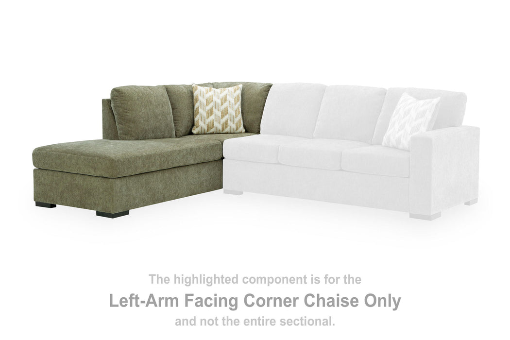 Bridgepoint - LAF Corner Chaise - Moss Signature Design by Ashley®
