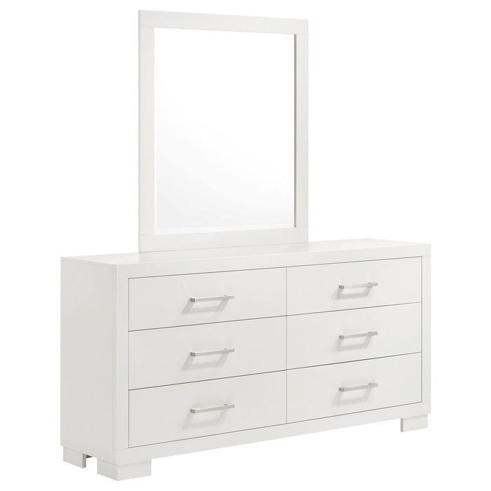 Polk - 6 Drawer Dresser With Mirror Furniture Max