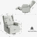 Extra Wide Swivel Recliner Glider Chair With Footrest Home Essentials