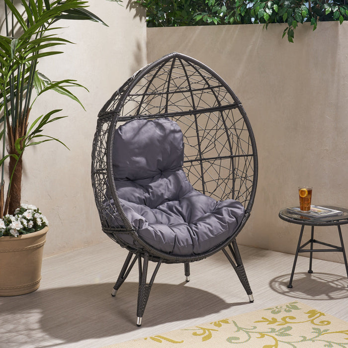Gianni Teardrop Chair - Gray