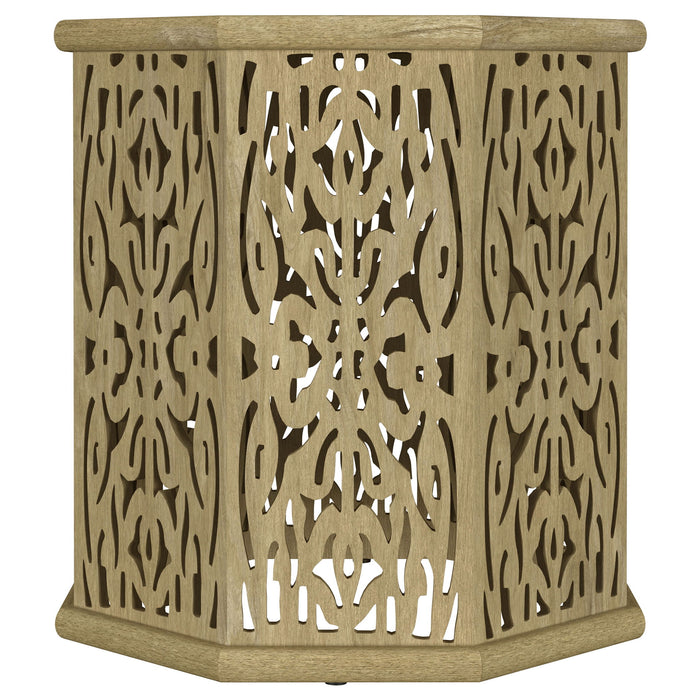 Watsonville - Octagonal Side Table - Natural Furniture Max