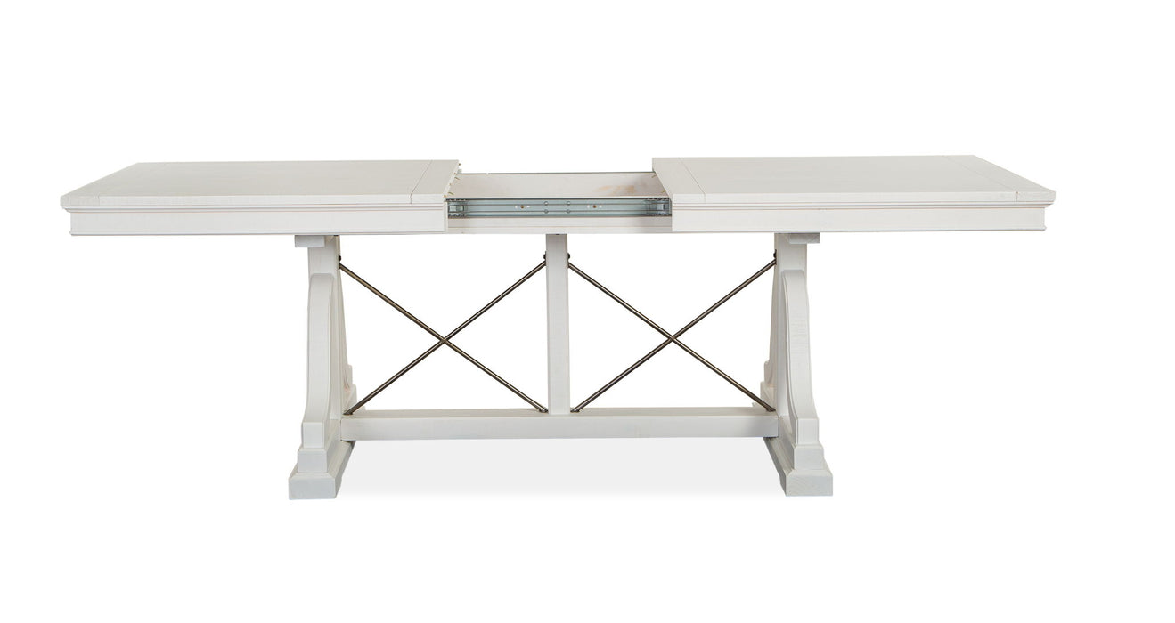 Heron Cove - Trestle Dining Table - Chalk White Magnussen Furniture