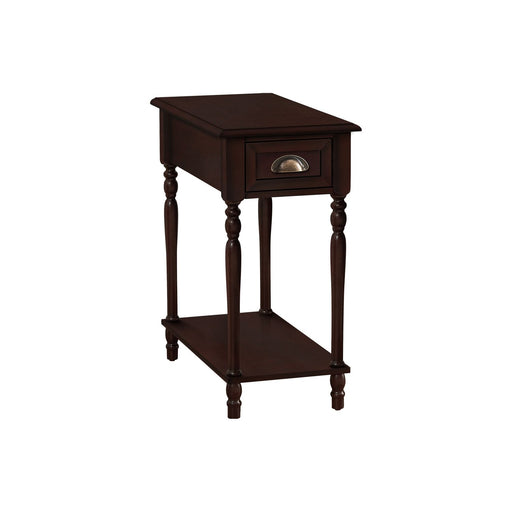 Accent Side Table, 2 Tier, Storage Drawer, Stylish Traditional Design 8th Street