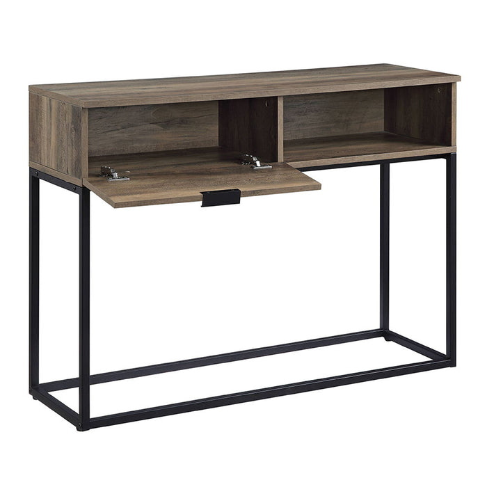 Galeno - Writing Desk - Rustic Oak & Black ACME