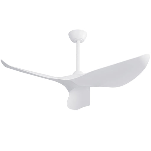 Ceiling Fan Without Light, DC Motor Remote Control Fan For Indoor / Outdoor Use - White Daily Nest