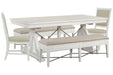 Heron Cove - Extendable Trestle Dining Table Set Magnussen Furniture