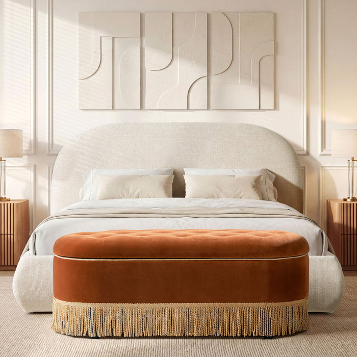Archie Puffy Grounded - Upholstered Platform Bed Jennifer Taylor Home