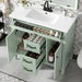 Bathroom Vanity With Sink, Flip-Out Top Drawer, Soft Close Doors, 2 Storage Drawers Hearth and Haven