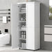 Storage Cabinet With Adjustable Shelves, 2 Doors, Rectangle Design For Bathroom Hearth and Haven